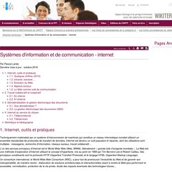 Systèmes d'information et de communication - internet (vitrine.Systèmes d'information et de communication - internet) - CNFPT