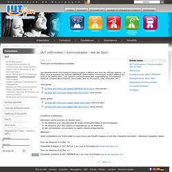 DUT Information / Communication - site de Dijon