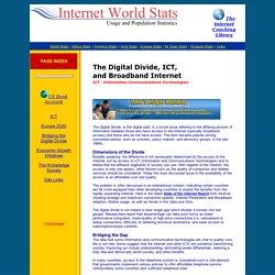 Digital Divide - ICT Information Communications Technology - 50x15 Initiative