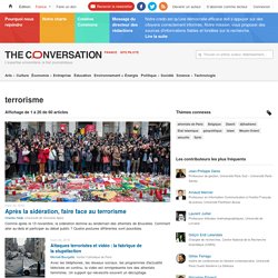 terrorisme – information, recherche et analyse – The Conversation