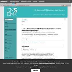 Le site d’information The Conversation France comme ressource pédagogique