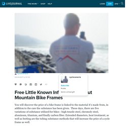 Free Little Known Information About Mountain Bike Frames: cyclecanaria