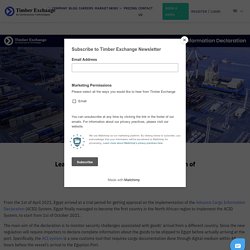 Learn Advance Cargo Information Declaration of Egypt Customs