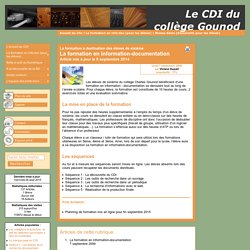 La formation en information-documentation