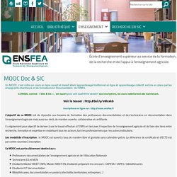 Information Documentation ENSFEA » MOOC Doc & SIC