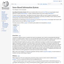 Issue-Based Information System