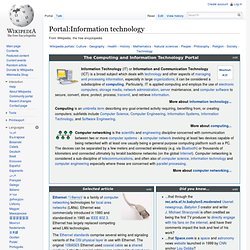 Portal:Information technology