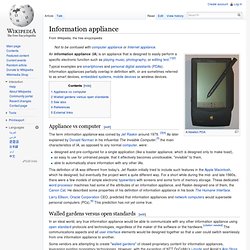 Information appliance