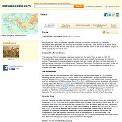 Encyclopedia.com articles about Persia