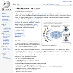 Student information system