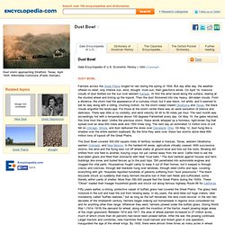 Encyclopedia.com articles about Dust Bowl