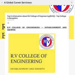 Top 8 Information about R.V College of Engineering(RVCE) - Top College in Bangalore