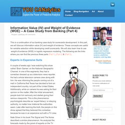 Information Value (IV) & Weight of Evidence (WOE) - Banking Case Study