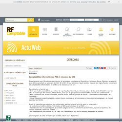 RF comptable : information comptable, juridique, financière pour la profession comptable