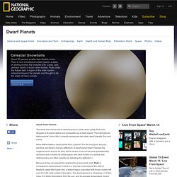 Dwarf Planets, Pluto Information