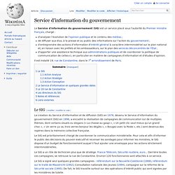 Service d'information du gouvernement