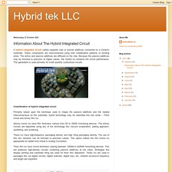 Information About The Hybrid Integrated Circuit