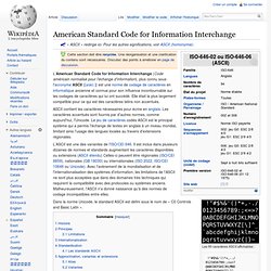 American Standard Code for Information Interchange