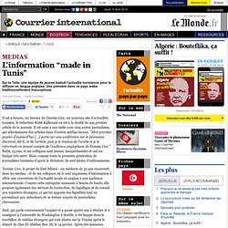 L’information “made in Tunis”