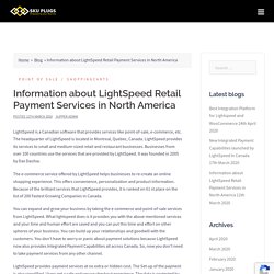 Information about LightSpeed Retail Payment Services in North America - SKU Plugs