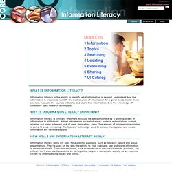 Information Literacy - UIDAHO