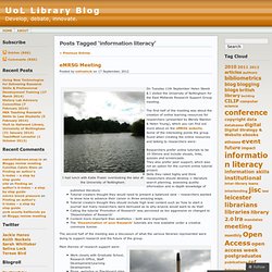 information literacy « UoL Library Blog