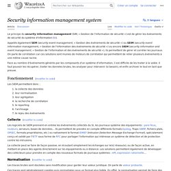 Security information management system