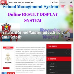 Latest Features of School Information Management Systems for Small Schools