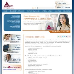 Maxim Health Information Management Jobs, Medical & Remote Coder - Maxim Staffing Solutions