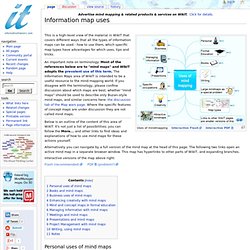 Information map uses - Wikit