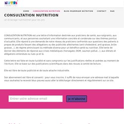 Nutrimarketing : Lettre d'information Nutritionnelle