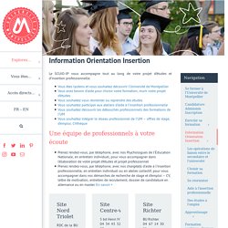 Information Orientation Insertion – Université de Montpellier