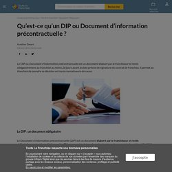 Qu’est-ce qu’un DIP ou Document d’information précontractuelle ?