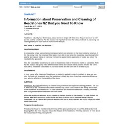 Information about Preservation and Cleaning of Headstones NZ that you Need To Know