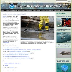 Looking for Information about Oil Spills?