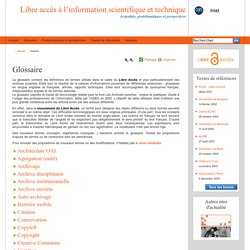 Libre accès à l’information scientifique et technique