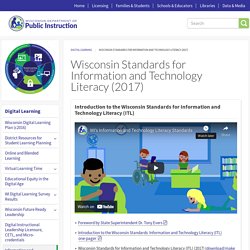 Wisconsin Standards for Information and Technology Literacy (2017)