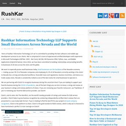 Rushkar Information Technology LLP Supports Small Businesses Across Nevada and the World