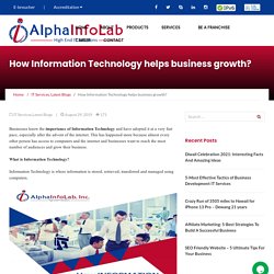 Impact Of Information Technology on Your Business
