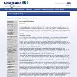 Technology and Globalization
