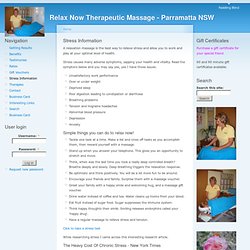 Relax Now Therapeutic Massage - Parramatta NSW