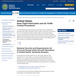 United States – Basic Flight Information and Air Traffic Control Procedures