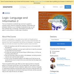 Logic: Language and Information 2