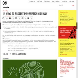 14 Ways to Present Information Visually