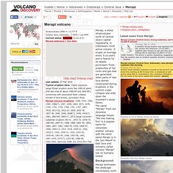 Merapi volcano (Central Java, Indonesia) information / VolcanoDiscovery: