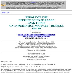 Information Warfare - Defense