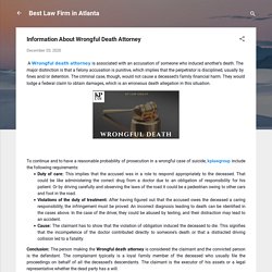 Information About Wrongful Death Attorney
