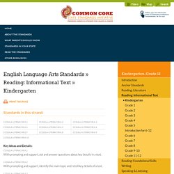 Reading: Informational Text
