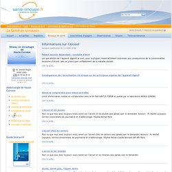 Informations sur l'Alcool — Santé-Limousin v.2