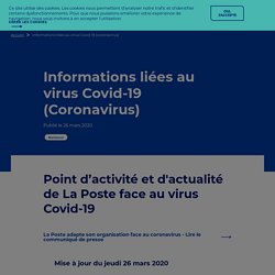 Informations liées au virus Covid-19 Coronavirus